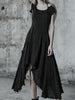 Black Gothic Long Dress Women Clothing Store Midi Street Fashion Rave Party Punk RSPUNKPQ-512LQ5 - Sequin Dress Plus