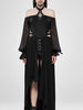 Black Gothic Long Dress Womens Prom Midi Clothing Rave Party Punk Night Club RSPUNKWY-1118TCF6 - Sequin Dress Plus