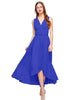 Blue Bridesmaids Dress Knee Length Ankle Asymmetrical Multiway Convertible Dress LA112 - Sequin Dress Plus