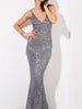 Gray Long Sequin Dress Maxi Cocktail Party Wedding Bridesmaid Dress RLM1051 - Sequin Dress Plus