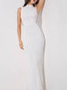 White Maxi Long Sequin Dress Cocktail Party Prom Wedding Guest Dress Ball RSLM1151 - Sequin Dress Plus